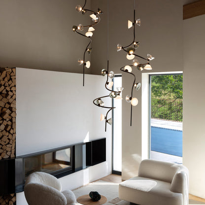 Linfa LED Pendant Light in living room.