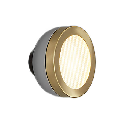 Molly LED Ceiling / Wall Light in Sand Grey/Brushed Brass (5.9-Inch).