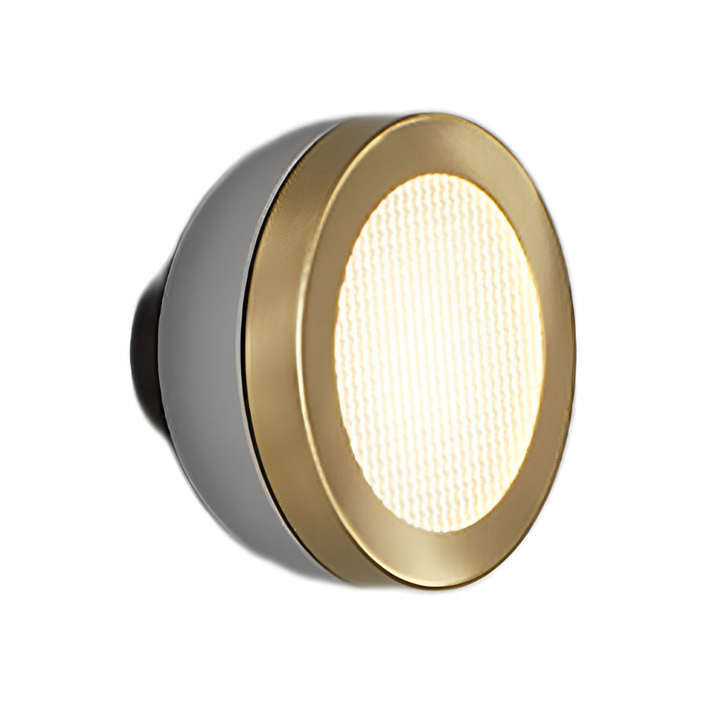 Molly LED Ceiling / Wall Light in Sand Grey/Brushed Brass (7.87-Inch).