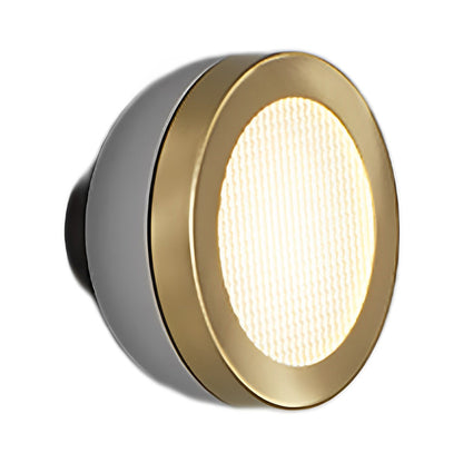 Molly LED Ceiling / Wall Light in Sand Grey/Brushed Brass (14.96-Inch).