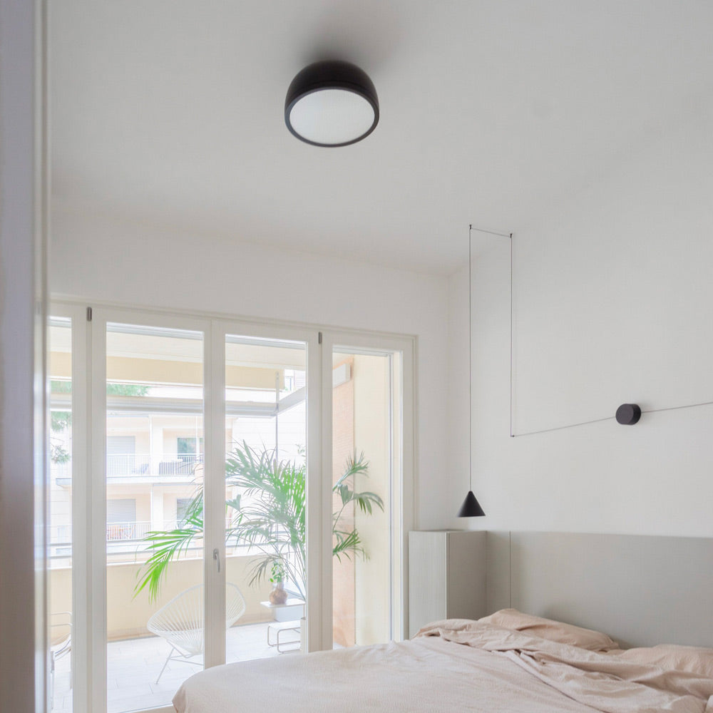Molly LED Ceiling / Wall Light in bedroom.