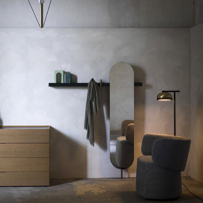 Molly LED Floor Lamp in living room.