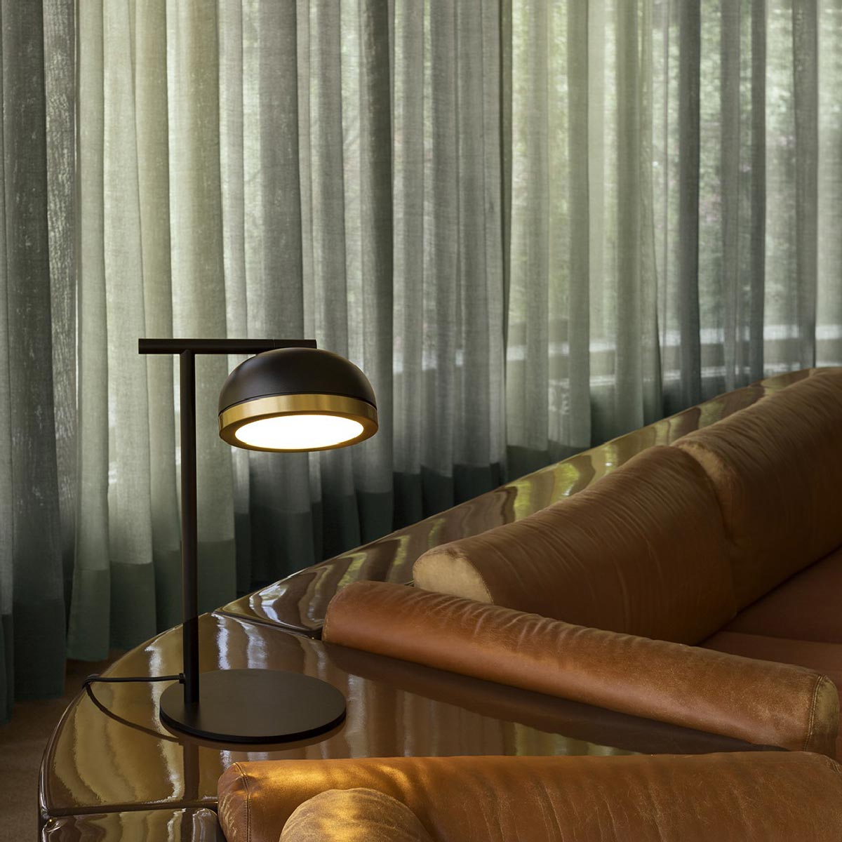 Molly LED Table Lamp in living room.