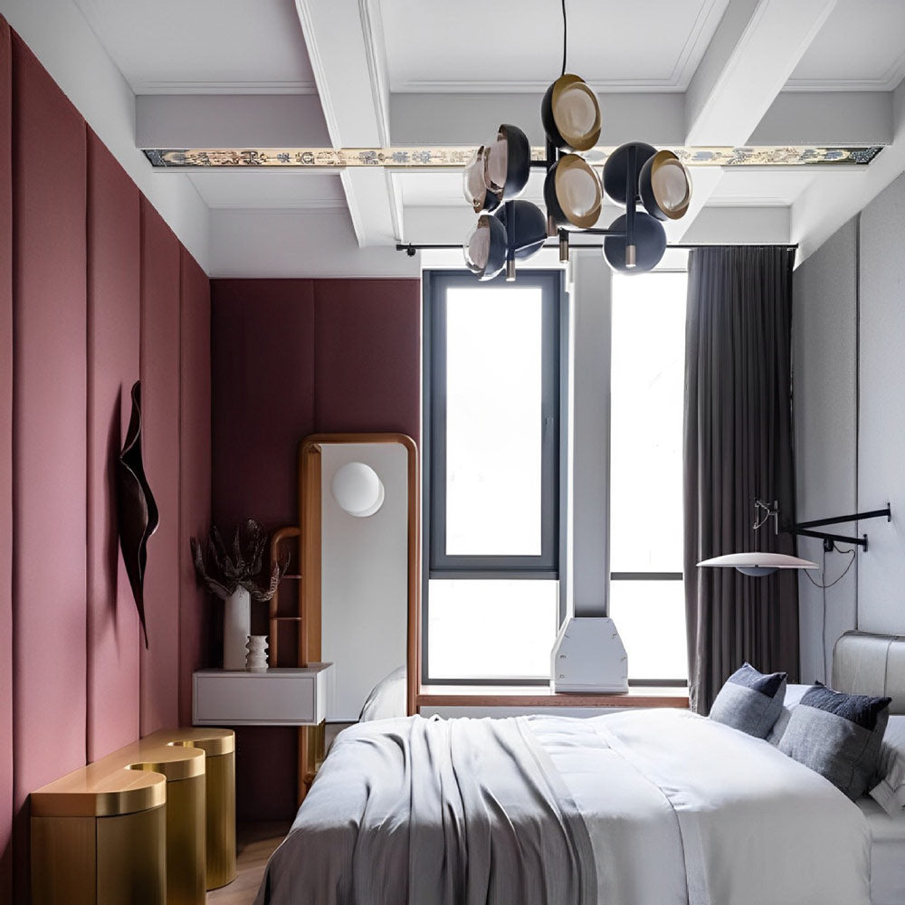 Muse Chandelier in bedroom.