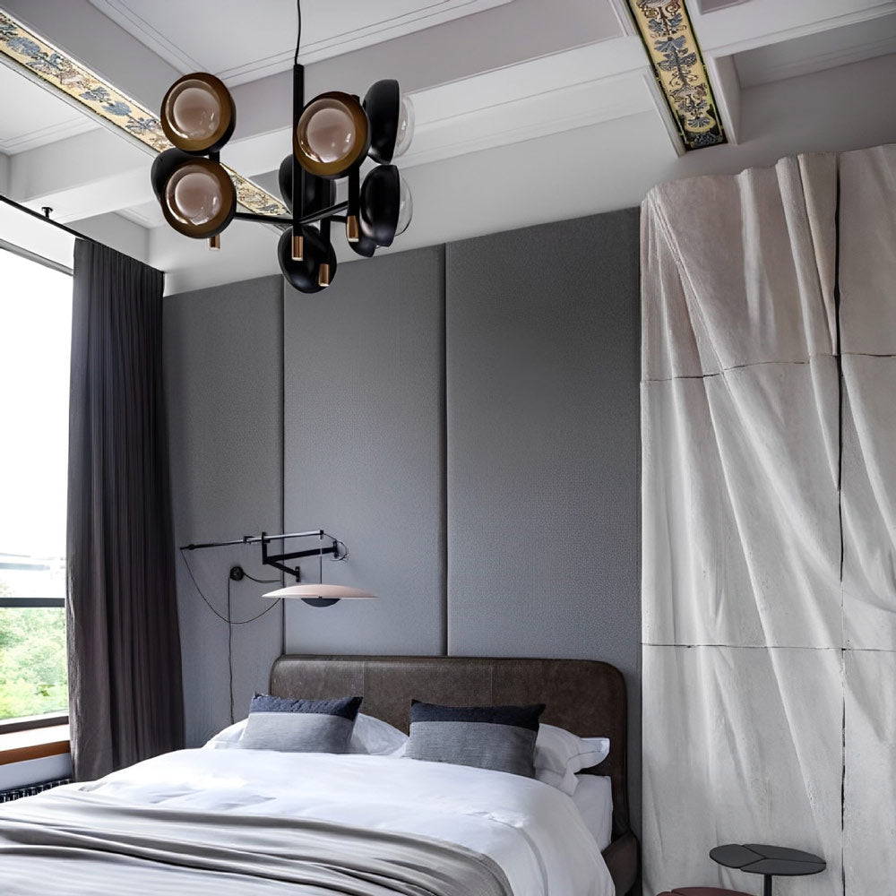 Muse Chandelier in bedroom.