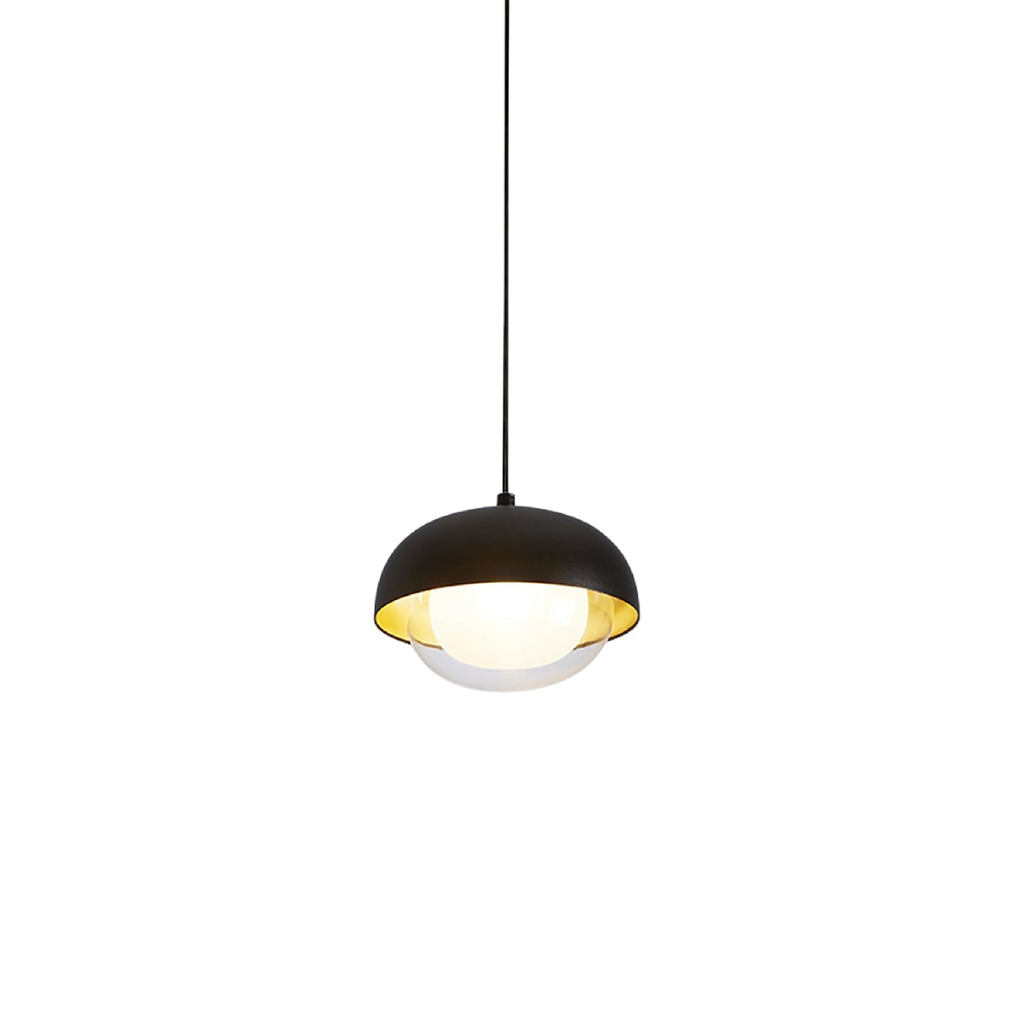 Muse Pendant Light in Brushed Brass (7.87-Inch).