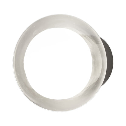 Nabila Ceiling / Wall Light in Black Chrome/Clear Glass (6.3-Inch).