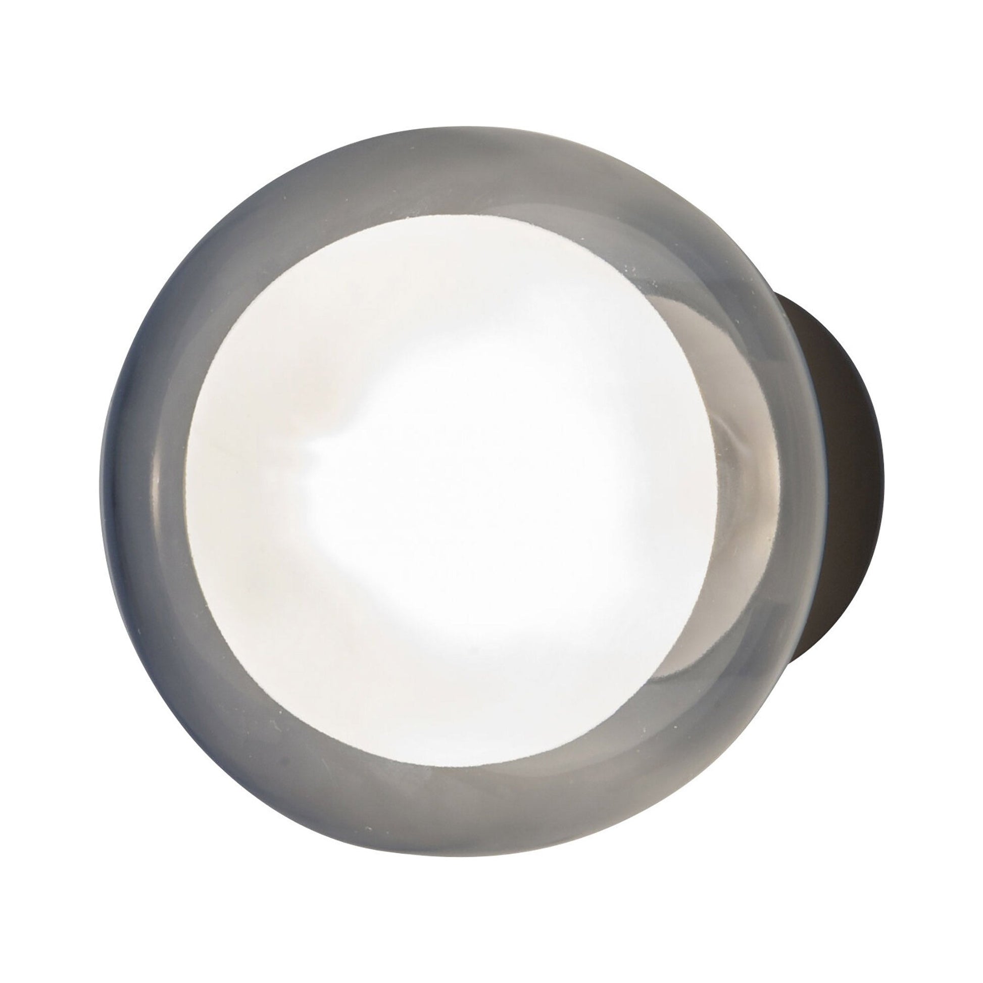 Nabila Ceiling / Wall Light in Black Chrome/Smoked Glass (6.3-Inch).