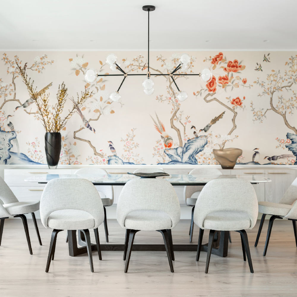 Nabila Chandelier in dining room.