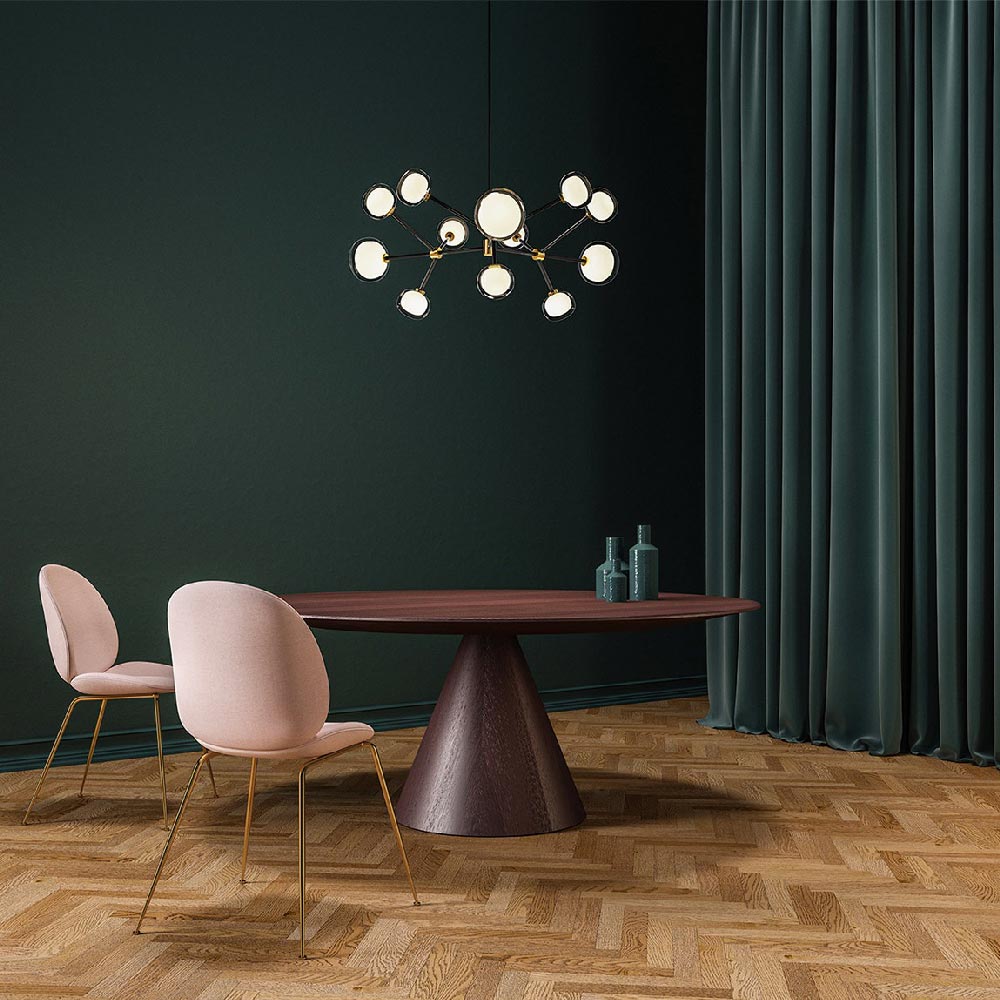 Nabila Chandelier in dining room.