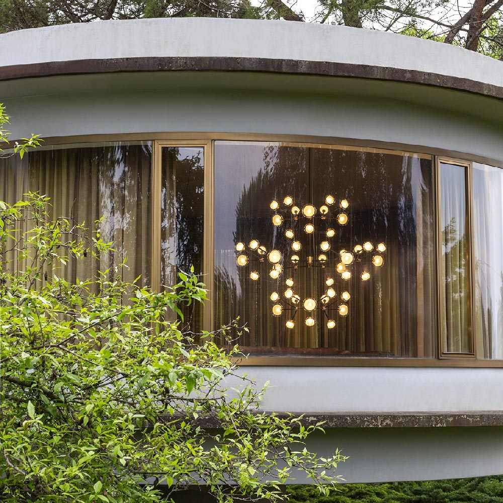 Nabila Chandelier in living room.