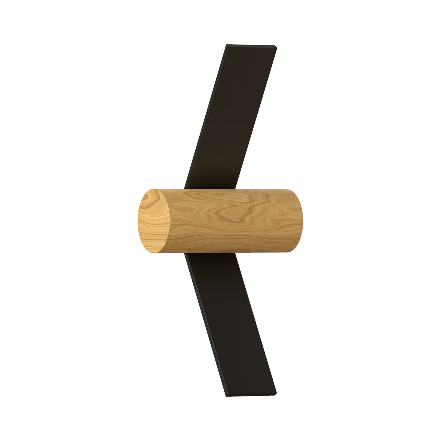 Nastro 563-43 LED Wall Light in Sand Black/Wood.