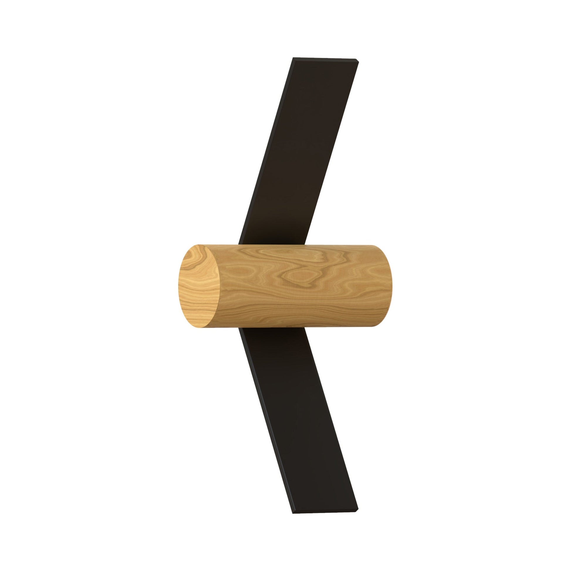 Nastro 563-43 LED Wall Light in Sand Black/Wood.