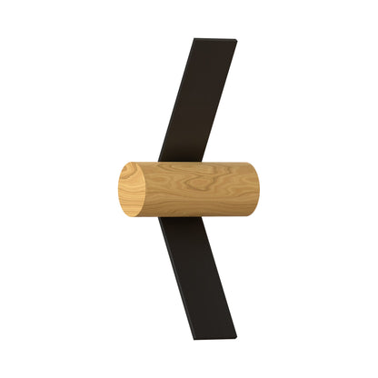 Nastro 563-43 LED Wall Light in Sand Black/Wood.