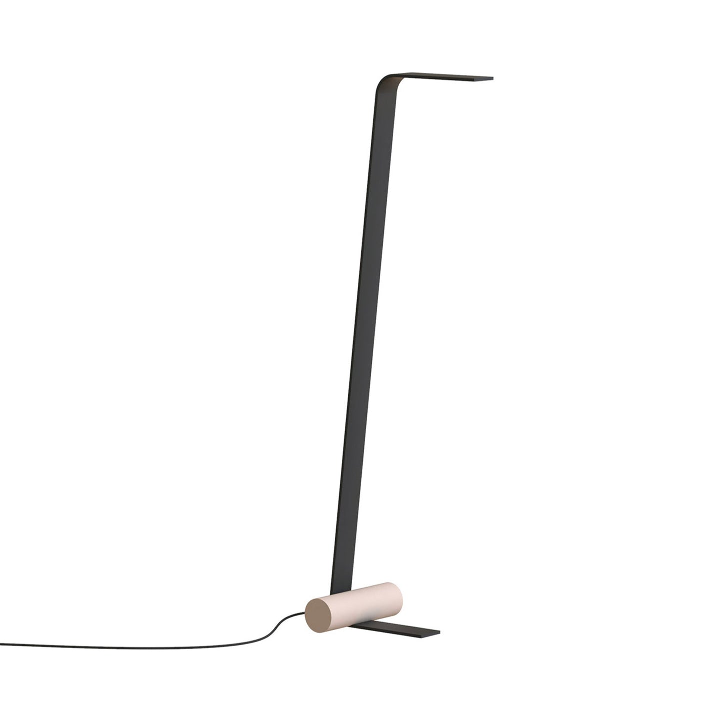 Nastro LED Floor Lamp in Sand Black/Beige.