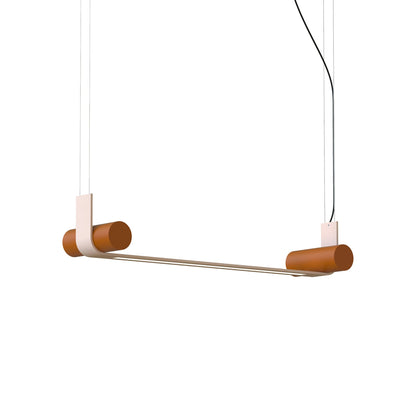 Nastro LED Pendant Light in Eggshell/Terracotta (41.3-Inch).