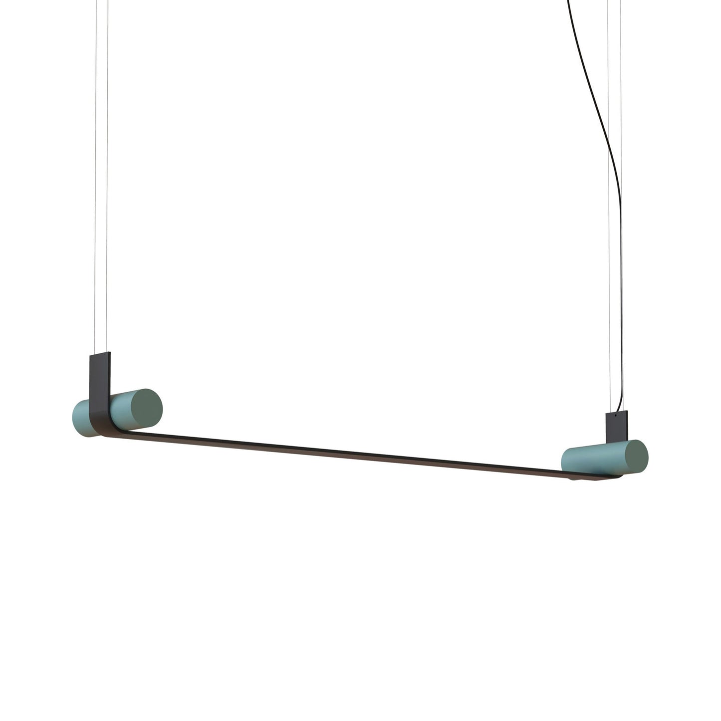 Nastro LED Pendant Light in Sand Black/Greenish-grey (66.9-Inch).