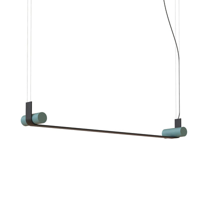 Nastro LED Pendant Light in Sand Black/Greenish-grey (66.9-Inch).
