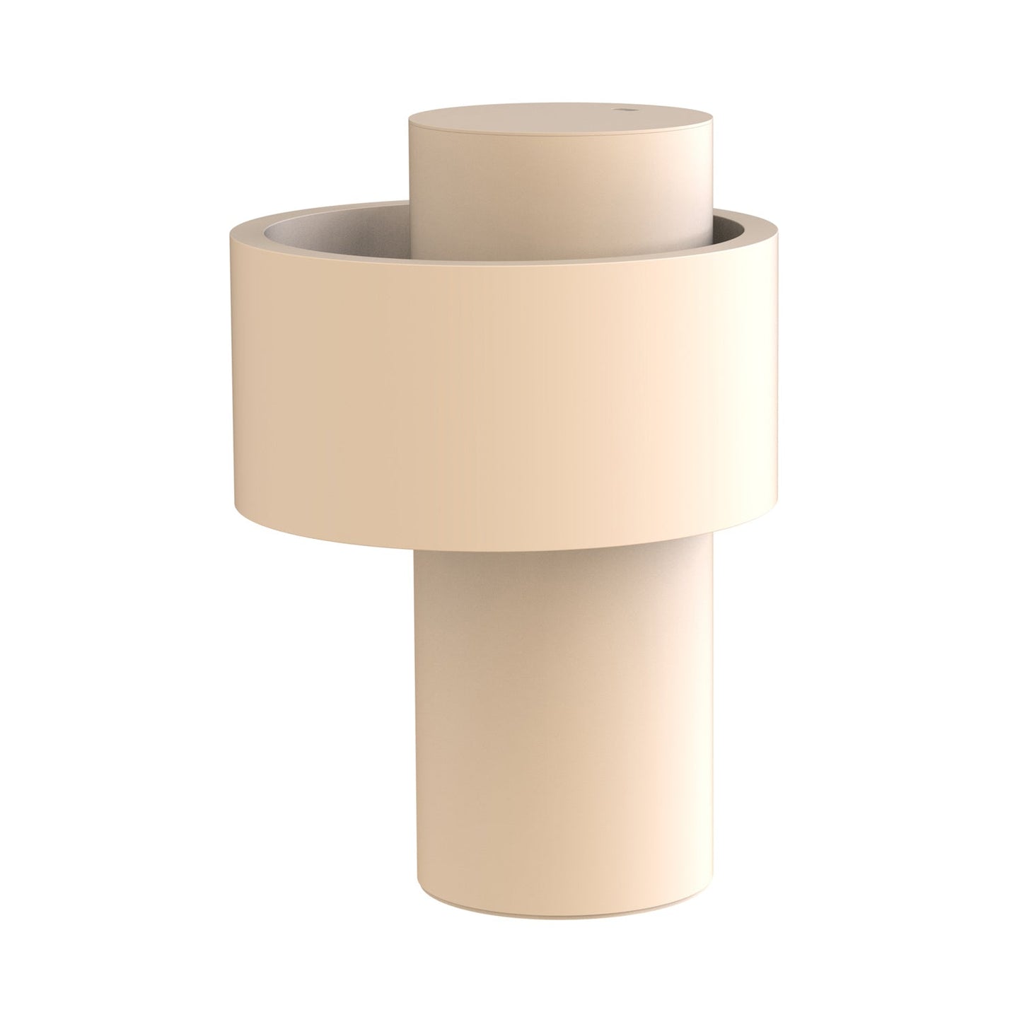 Nastro LED Rechargeable Table Lamp in Beige.