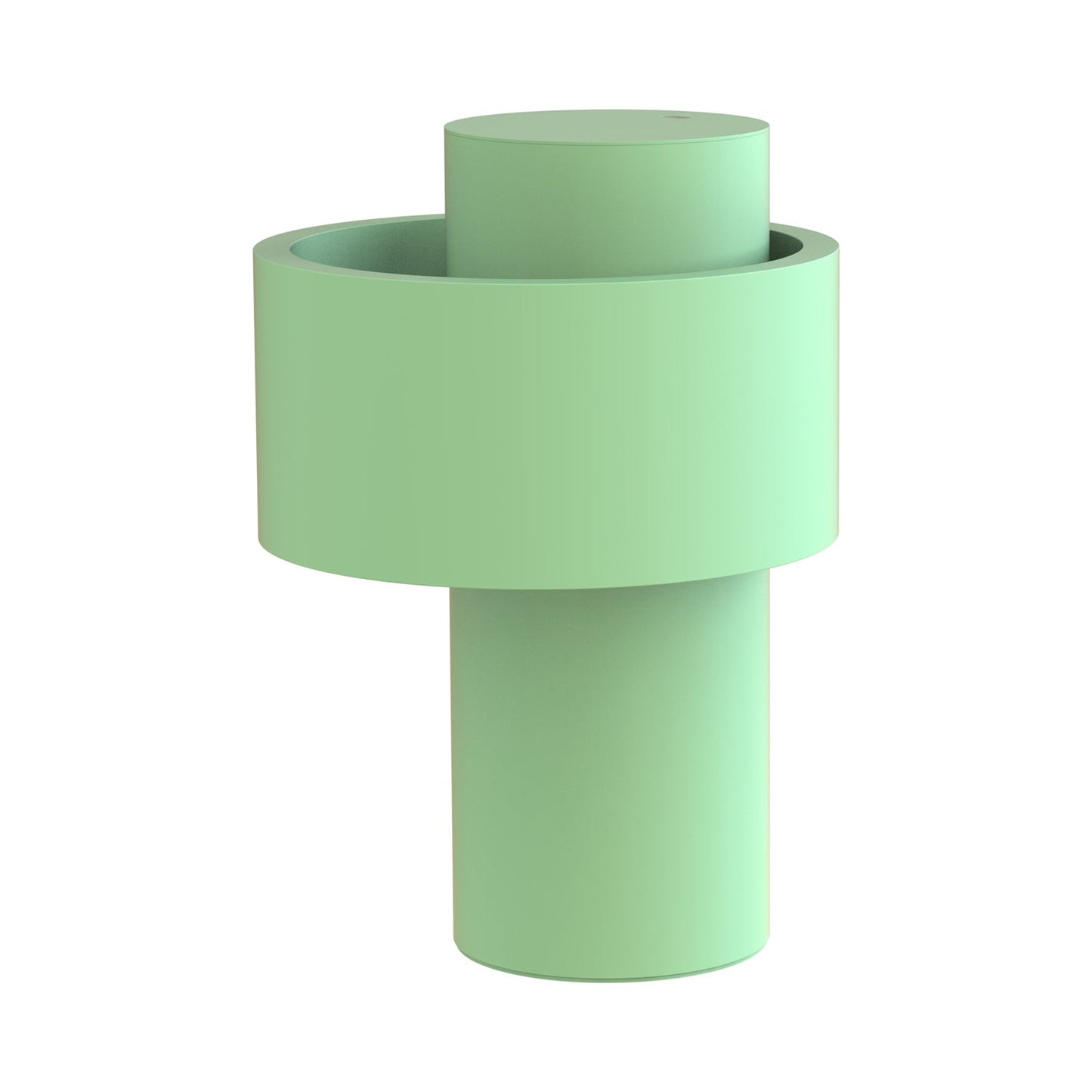 Nastro LED Rechargeable Table Lamp in Mint Green.