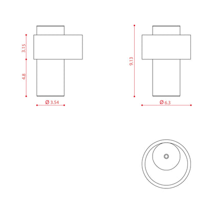 Nastro LED Rechargeable Table Lamp - line drawing.
