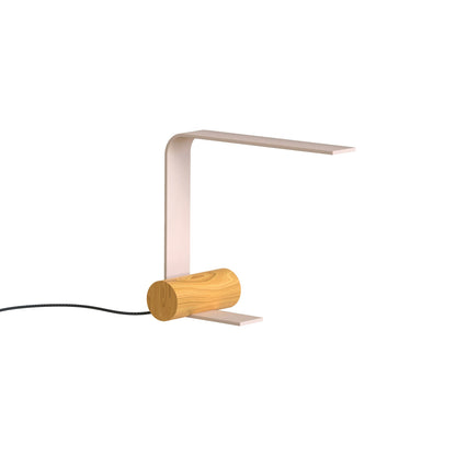 Nastro Open LED Table Lamp in Eggshell/Ash.