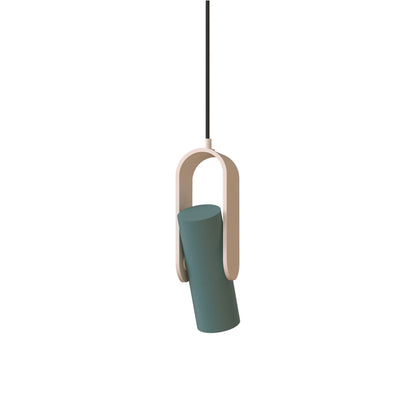 Nastro Orientable Pendant Light in Eggshell/Greenish-grey.