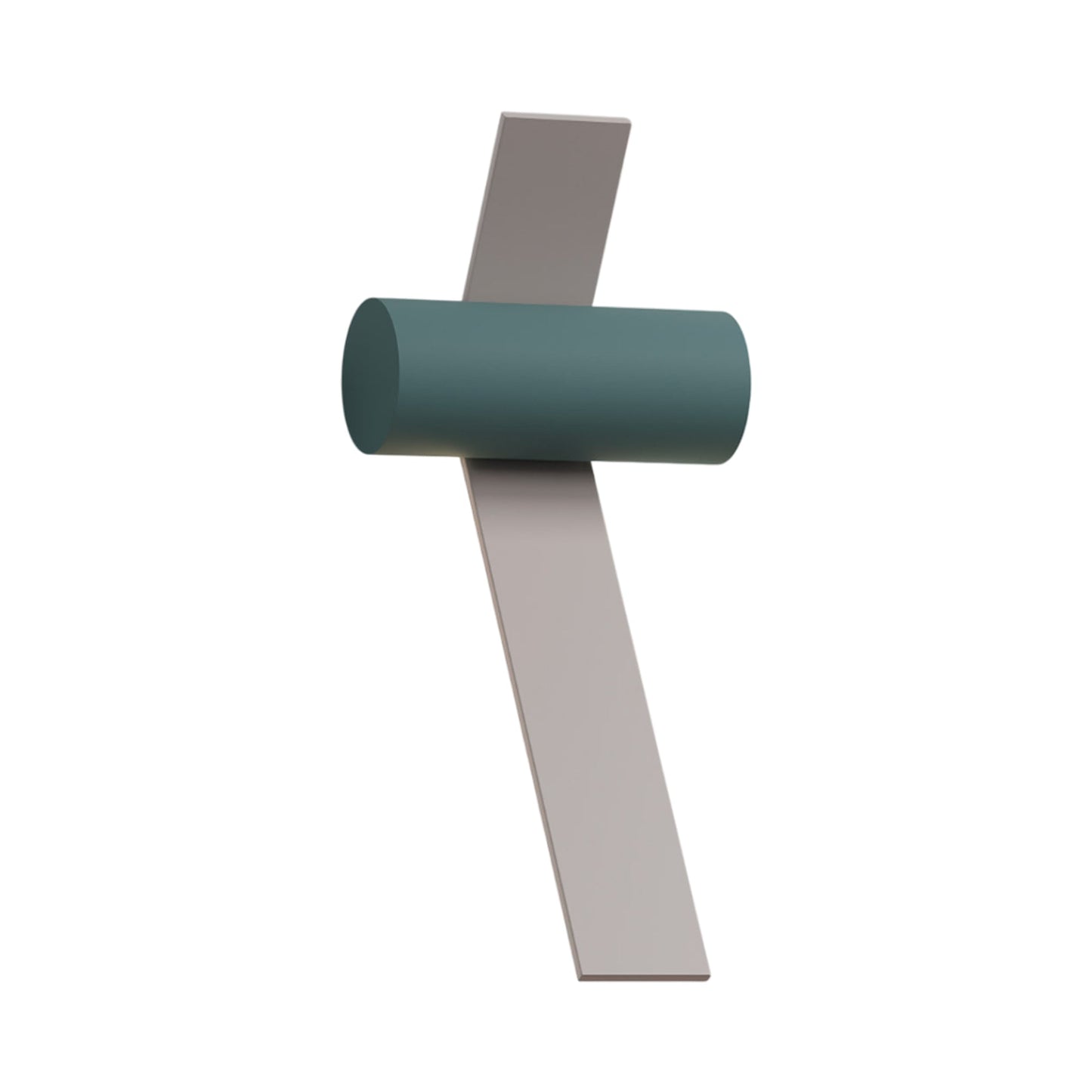 Nastro Outdoor LED Wall Light in Beige/Greenish-grey.