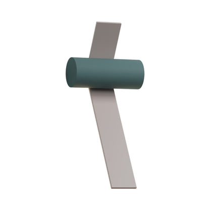 Nastro Outdoor LED Wall Light in Beige/Greenish-grey.