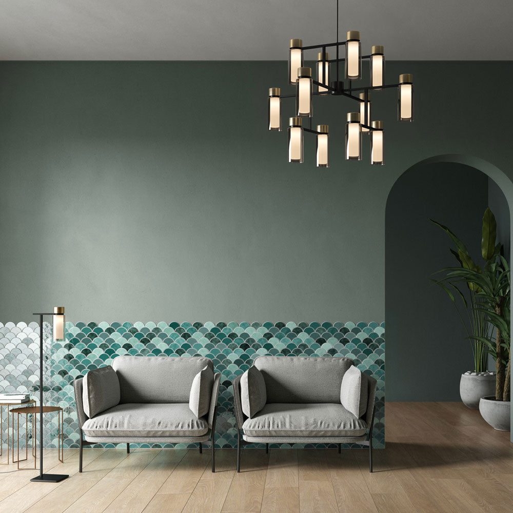 Osman Floor Lamp in living room.