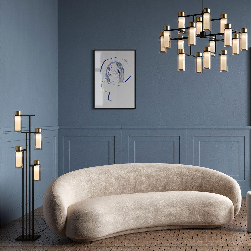 Osman Floor Lamp in living room.