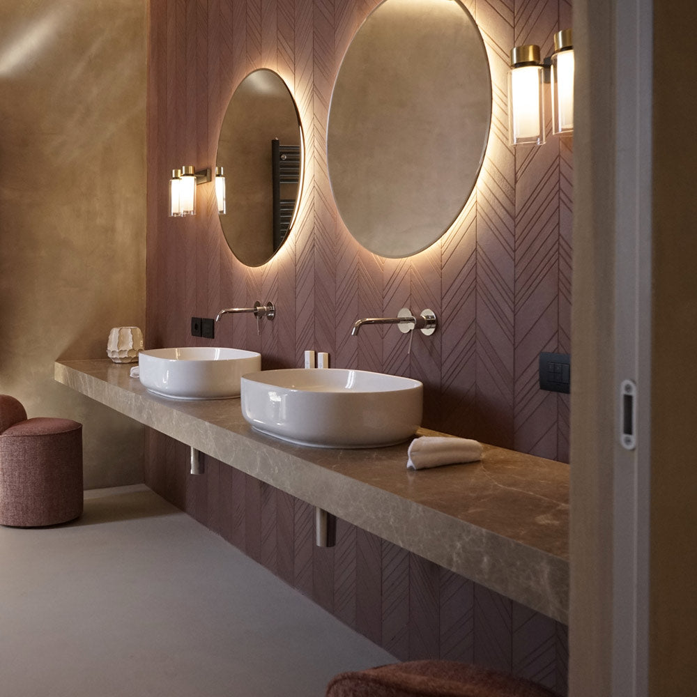 Osman Wall Light in bathroom.