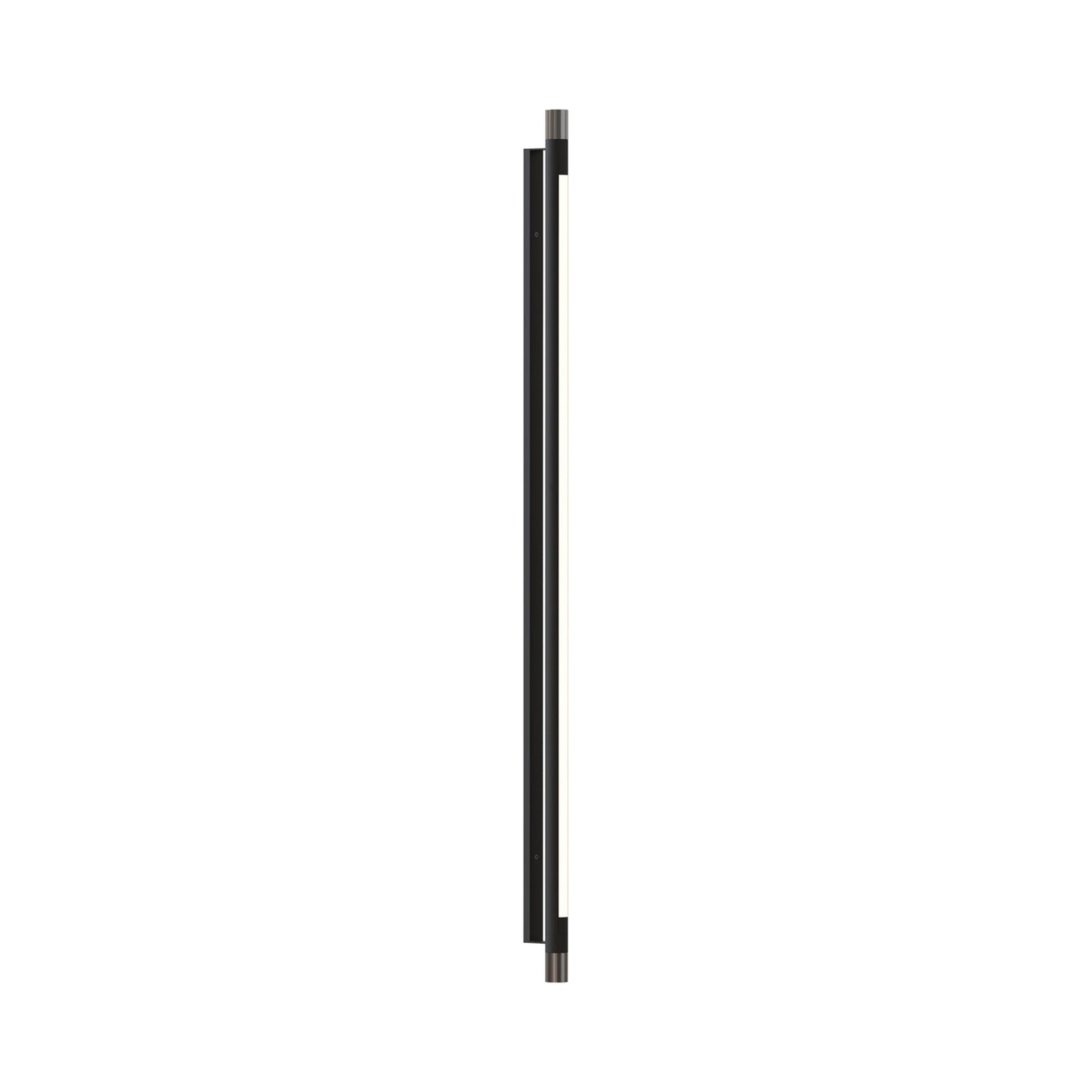 Thula Orientable LED Wall Light in Sand Black/Satin Nickel (40.94-Inch).