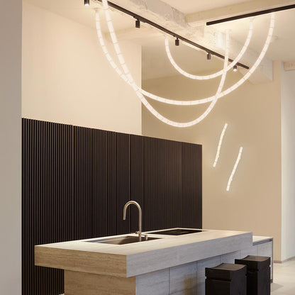 Tratti U566.42 LED Ceiling / Wall Light in bathroom.
