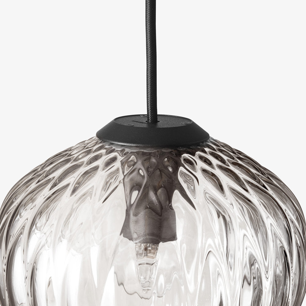 Blown Pendant Light in Detail.