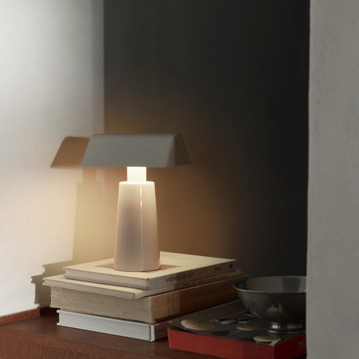 Caret Table Lamp in living room.