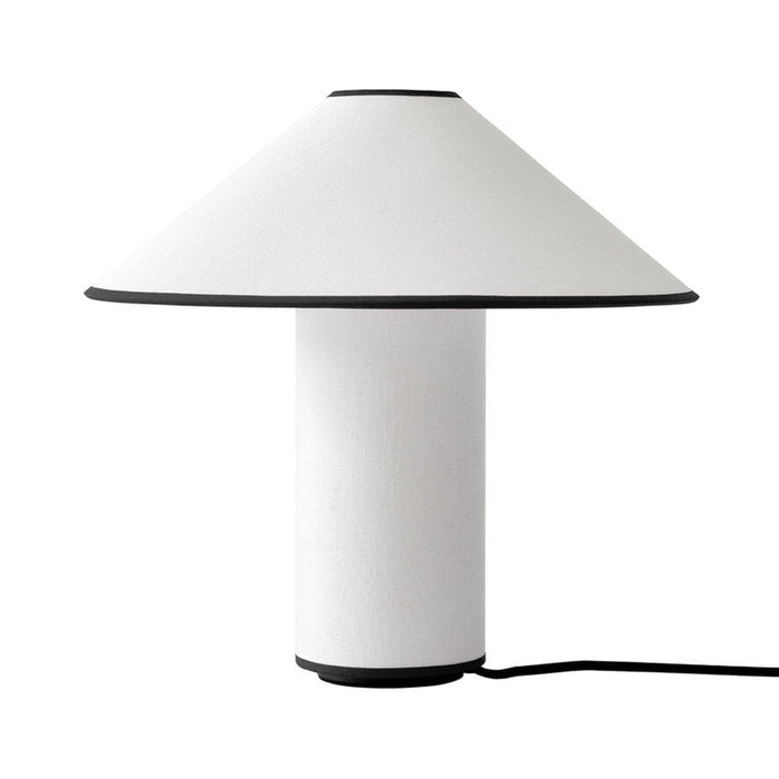 Colette Table Lamp in White/Black.