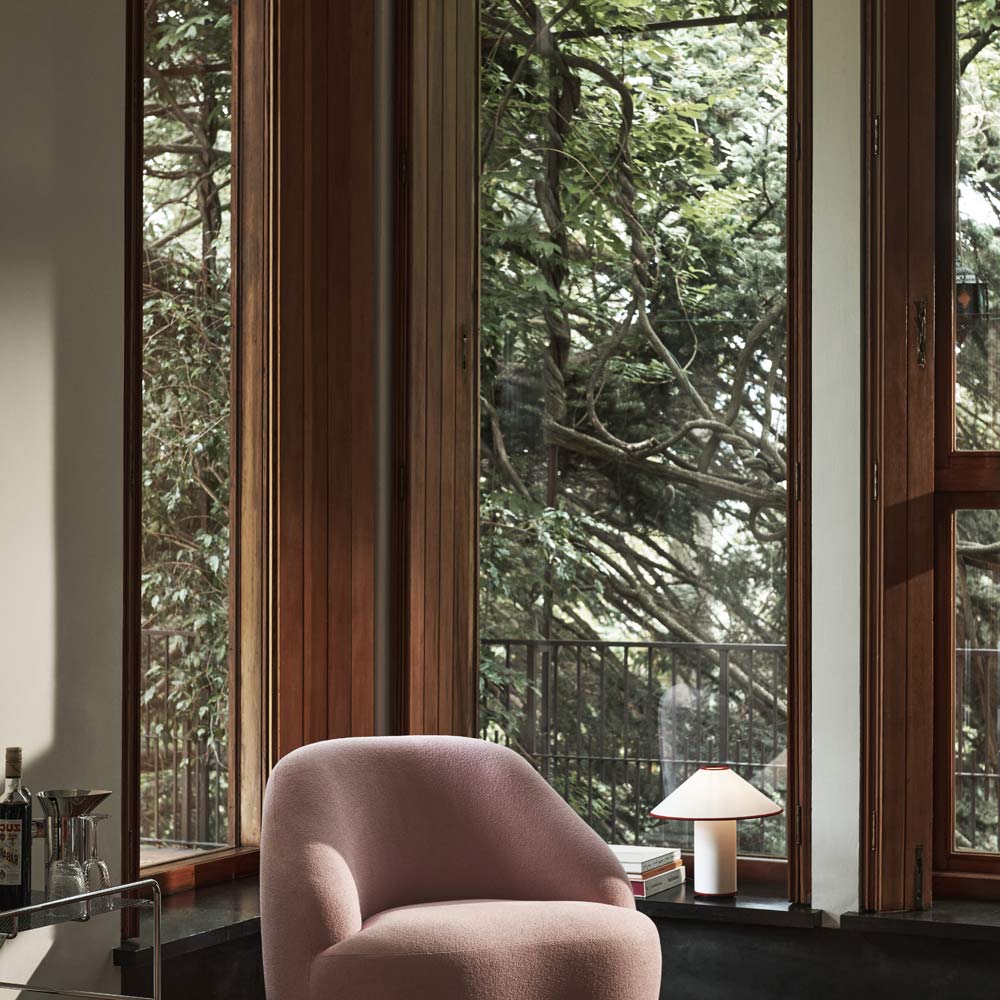 Colette Table Lamp in living room.