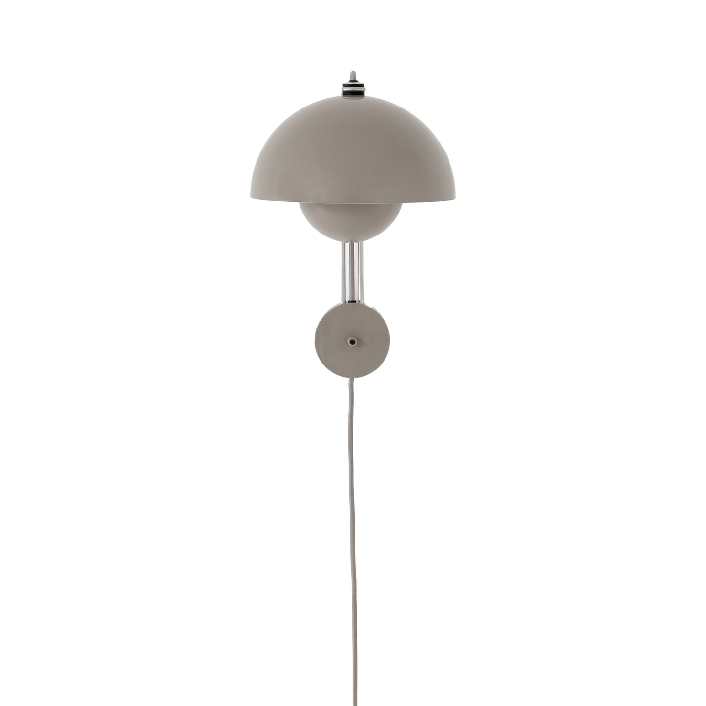 Flowerpot VP8 Wall Light in Grey Beige.