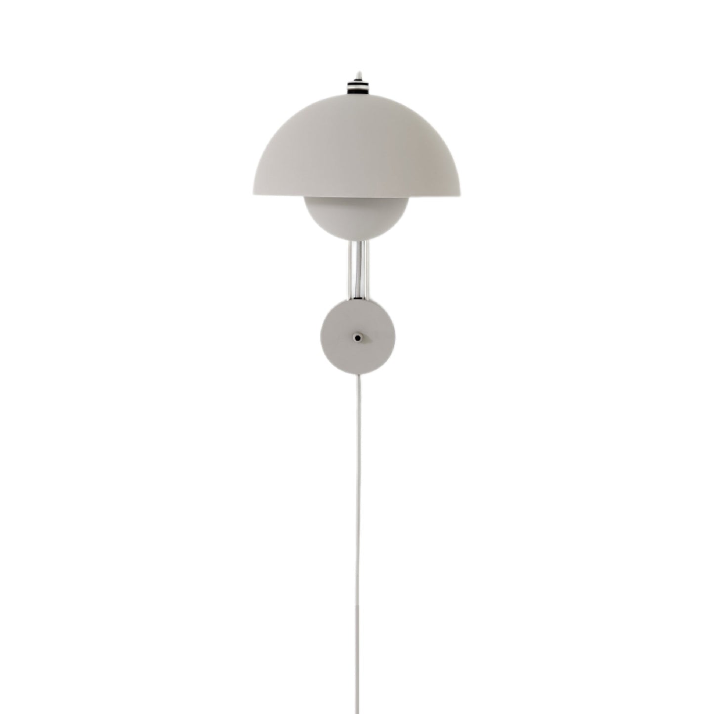 Flowerpot VP8 Wall Light in Matt Light Grey.