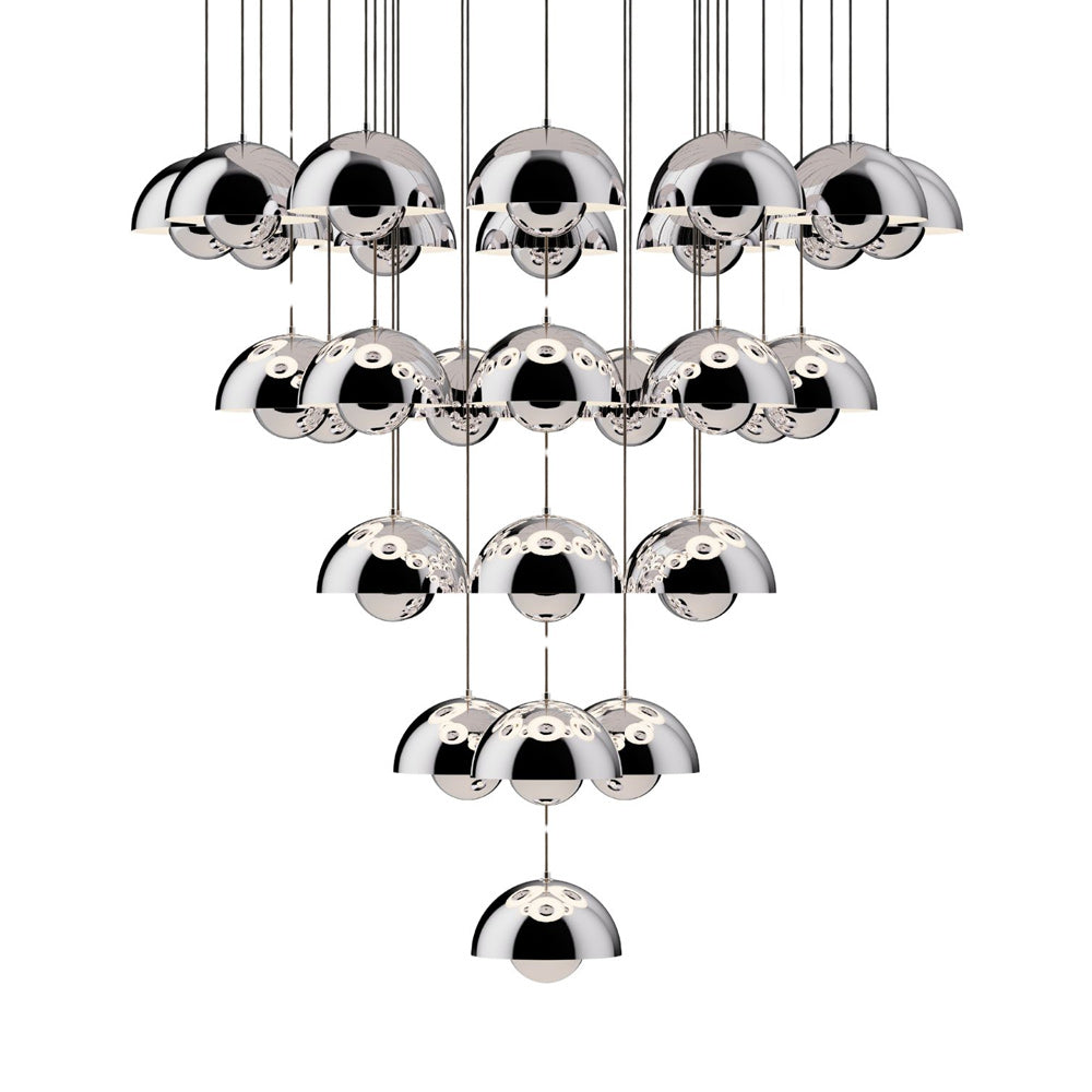 Flowerpot VP1 Chandelier in Detail.