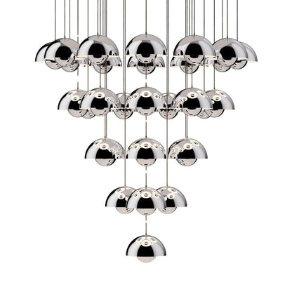 Flowerpot VP1 Chandelier in Detail.