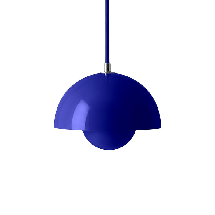 Flowerpot Pendant Light in Cobalt Blue (6.3-Inch).