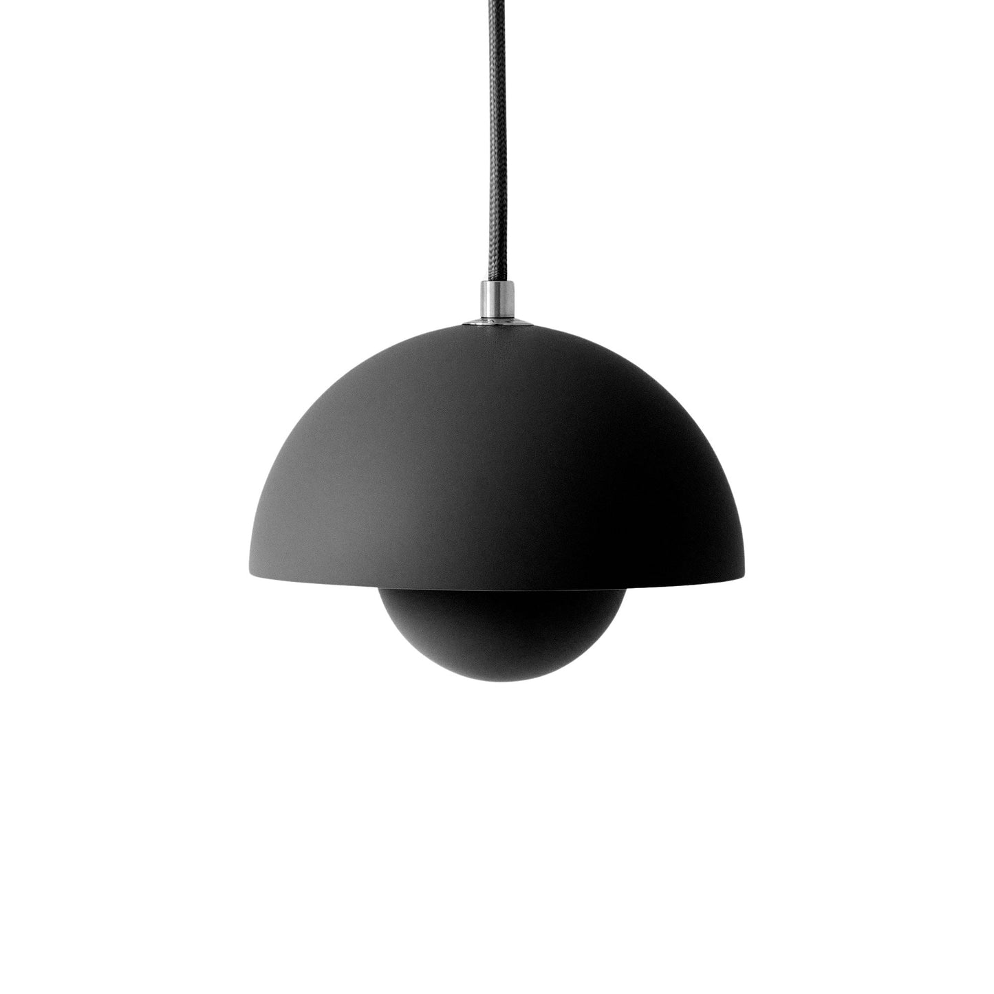 Flowerpot VP Pendant Light in Matt Black (6.3-Inch).