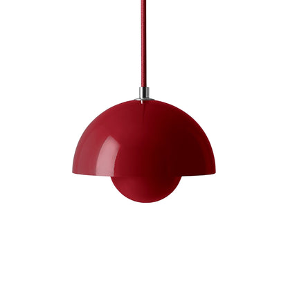 Flowerpot VP Pendant Light in Vermilion Red (6.3-Inch).