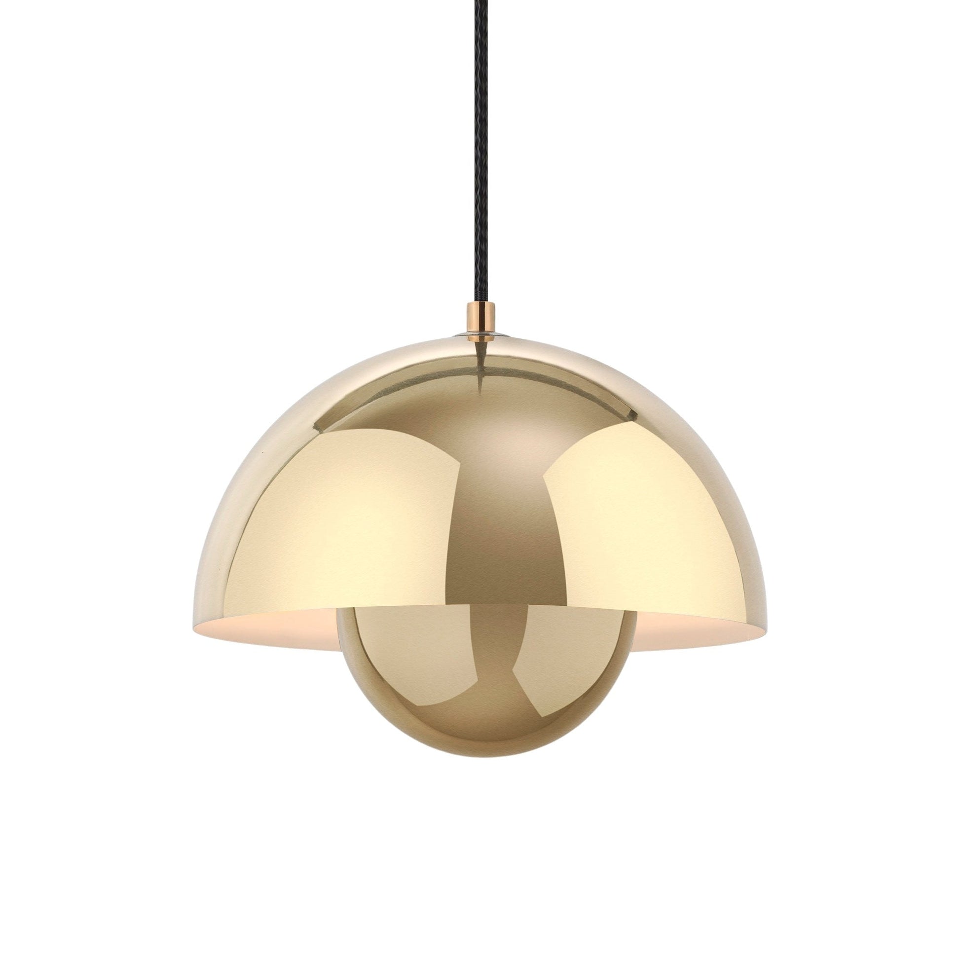 Flowerpot VP Pendant Light in Brass-Plated (9.1-Inch).