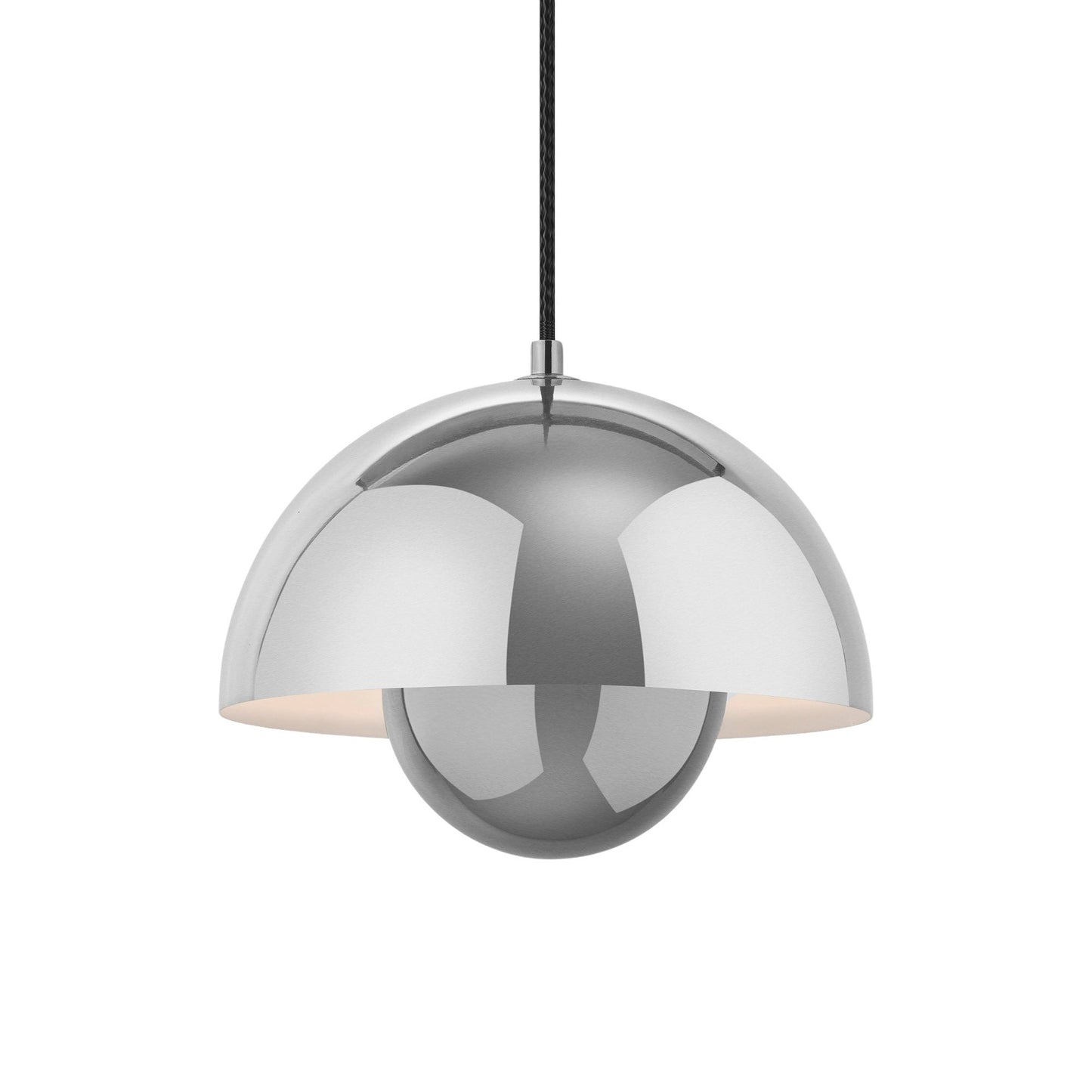 Flowerpot VP Pendant Light in Chrome-Plated (9.1-Inch).