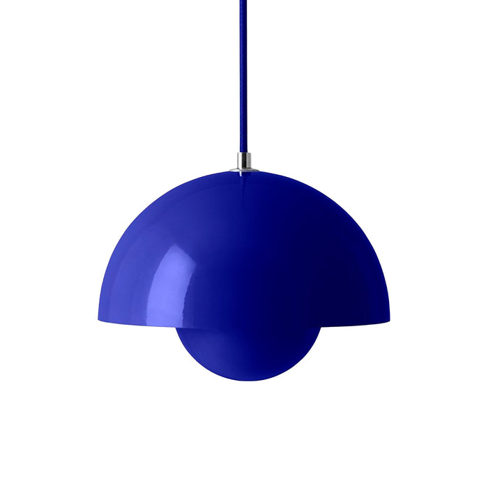 Flowerpot Pendant Light in Cobalt Blue (9.1-Inch).