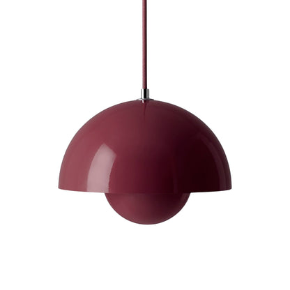 Flowerpot VP Pendant Light in Dark Plum (9.1-Inch).