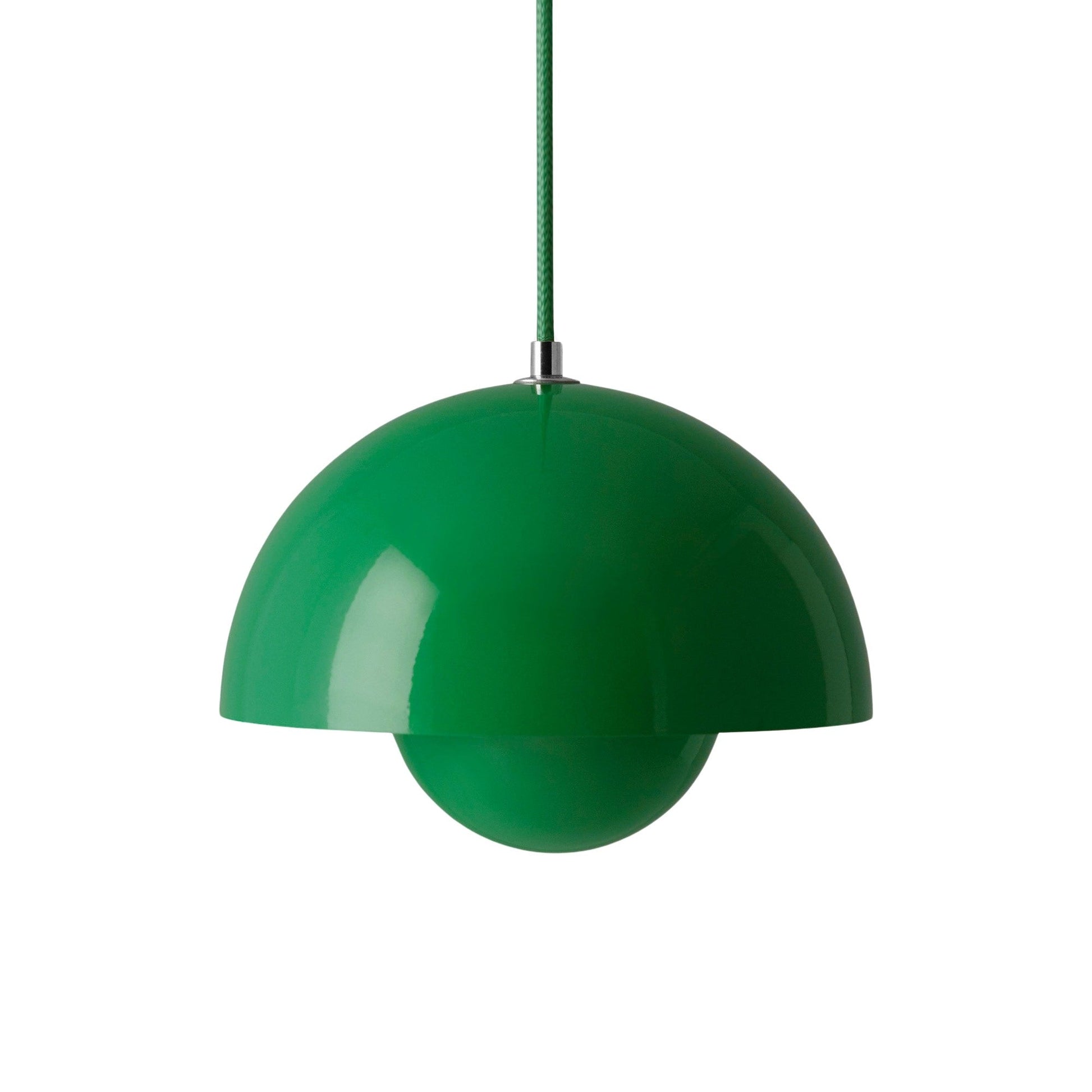 Flowerpot VP Pendant Light in Signal Green (9.1-Inch).